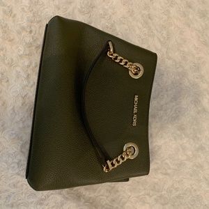 Teagen Small Satchel Purse Handbag Green Duffle So